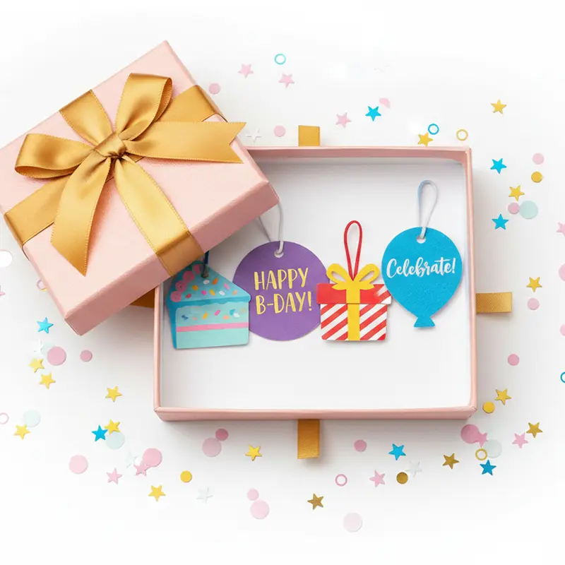 Birthday gift box promotional paper air freshener set