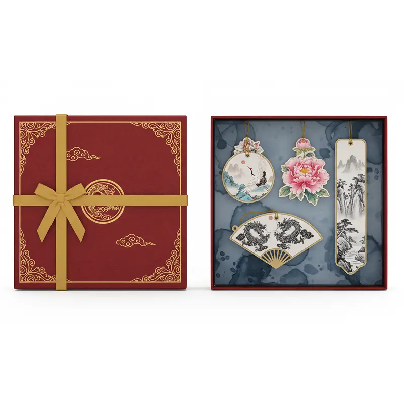 Blue paper air freshener with gold dragon design for Chinese-themed fragrance gifts