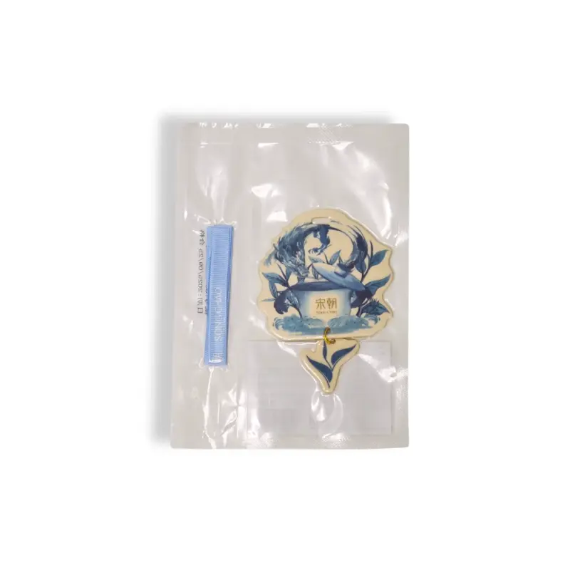 Blue porcelain orchid paper air freshener