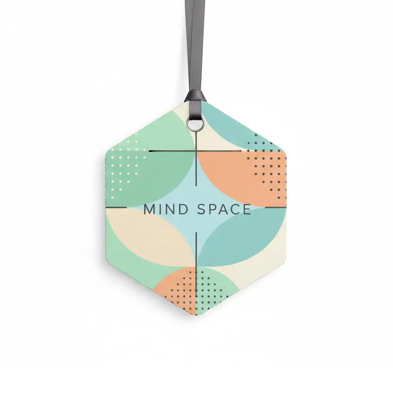 Creative workspace with Mind Space cloud-shaped paper air freshener