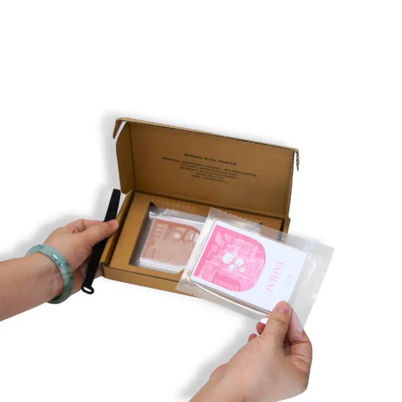 Custom paper air freshener unboxing with gift box