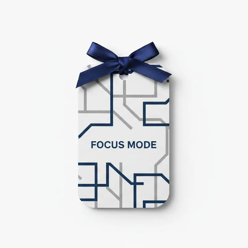 Modern office scene with stylish paper air freshener