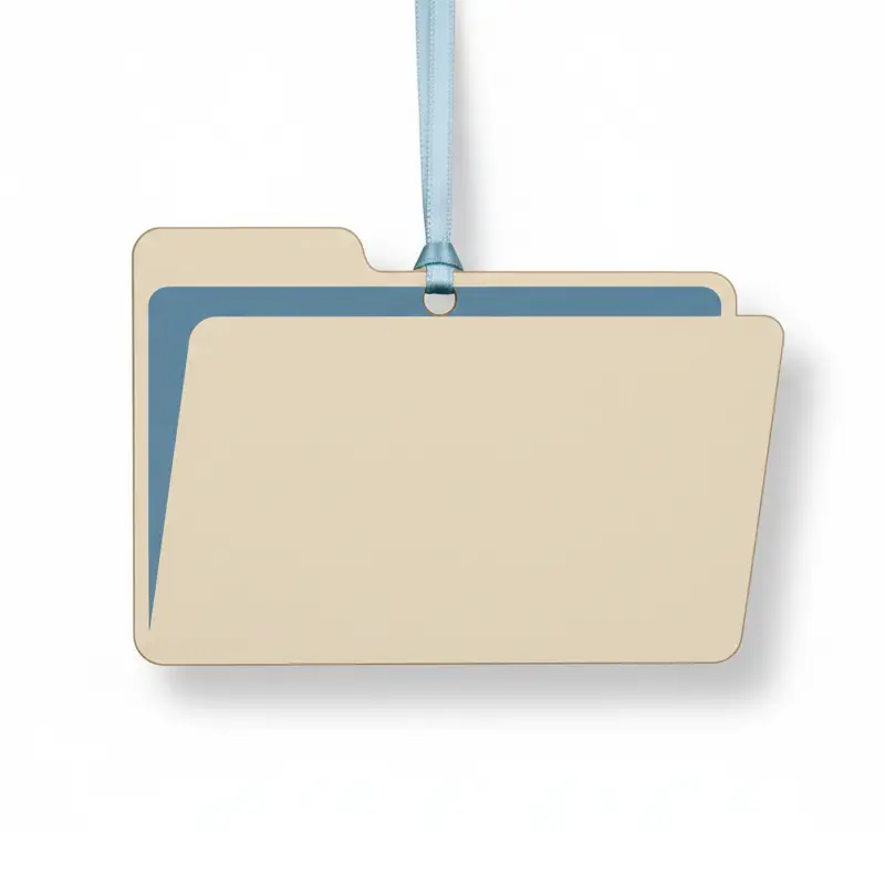 Folder-shaped office paper air freshener for workspace use