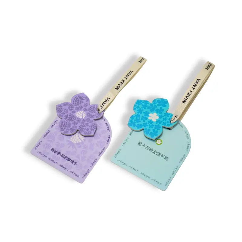 Gardenia flower hanging paper air freshener