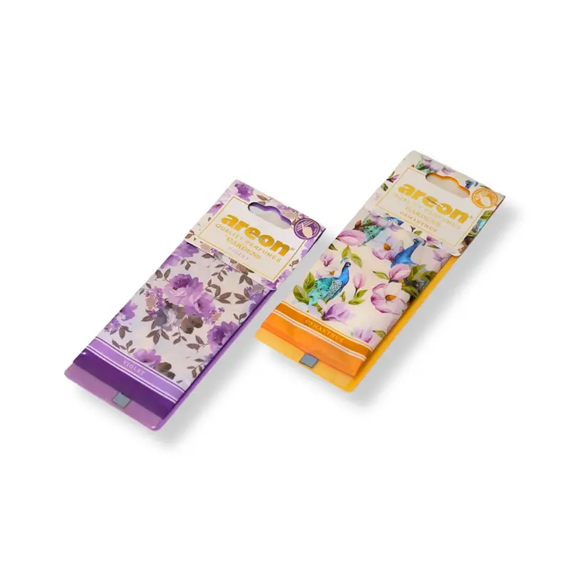 Home-use paper air freshener wholesale with floral fragrance packaging