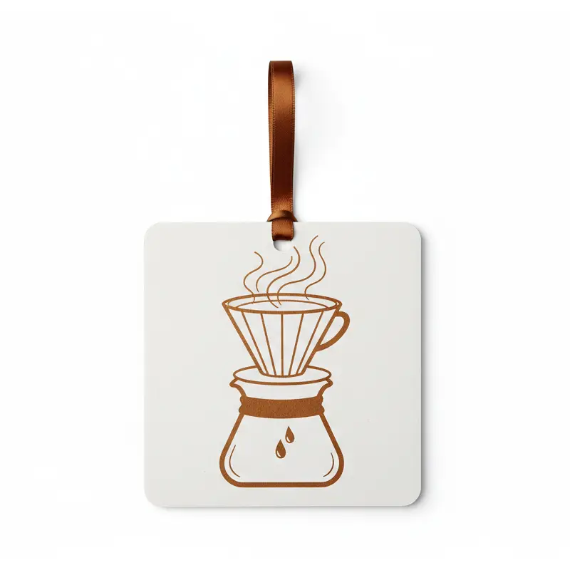 Takeaway coffee cup themed hanging paper air freshener