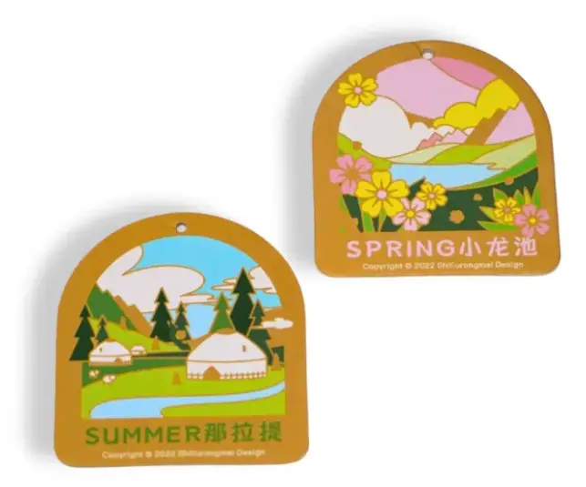 logo printed paper air fresheners