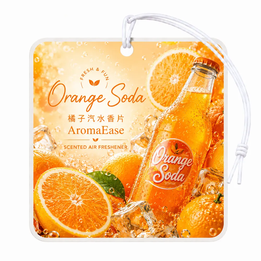 orange soda hanging air freshener