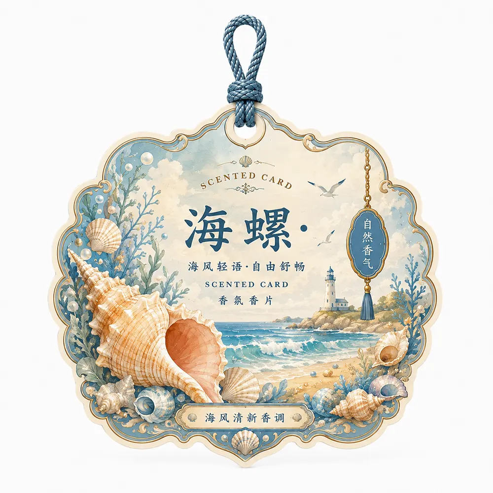 seashell ocean breeze hanging air freshener