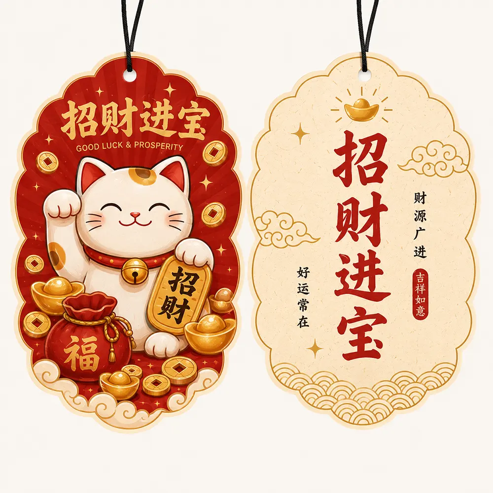 fortune cat hanging air freshener