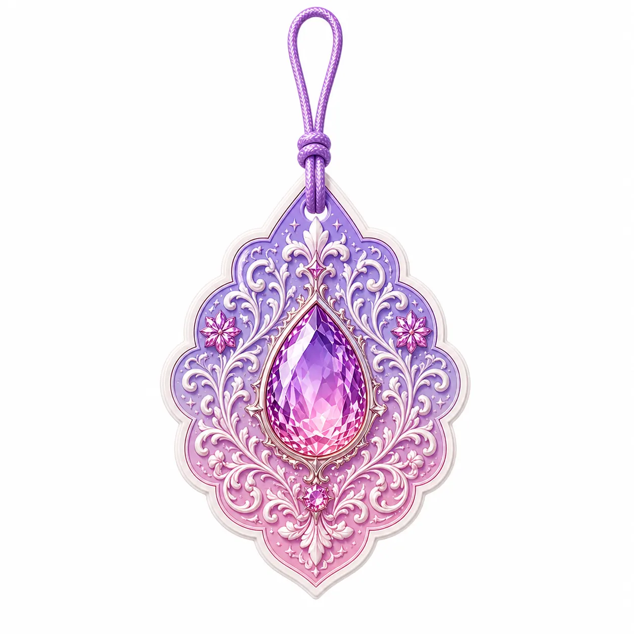 amethyst gem hanging air freshener