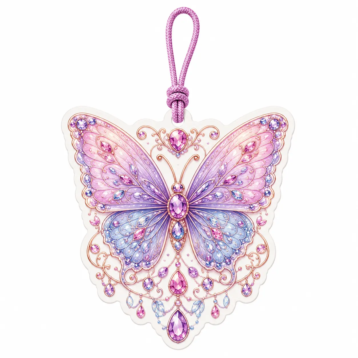 butterfly jewel hanging air freshener