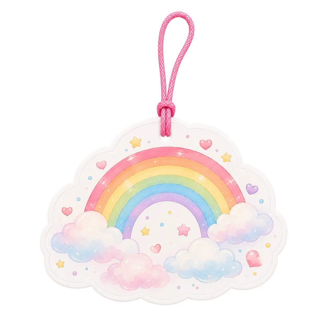 cute rainbow cloud hanging air freshener