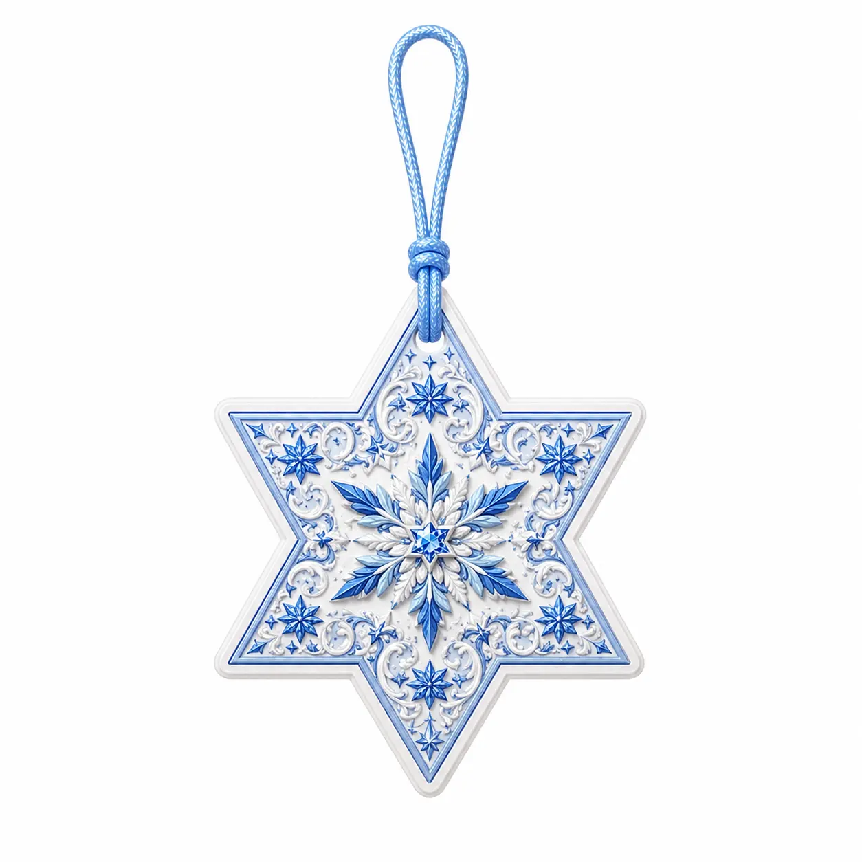 snowflake hanging air freshener