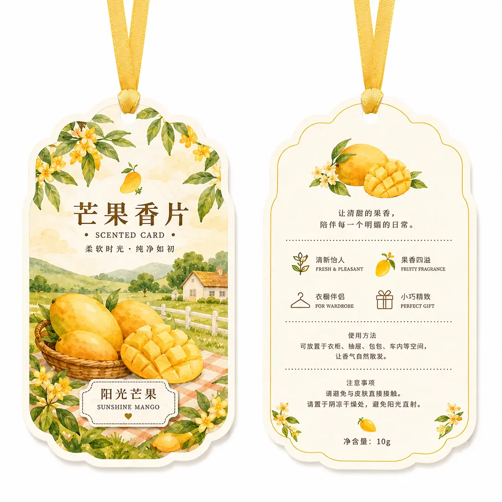 sunshine mango hanging air freshener