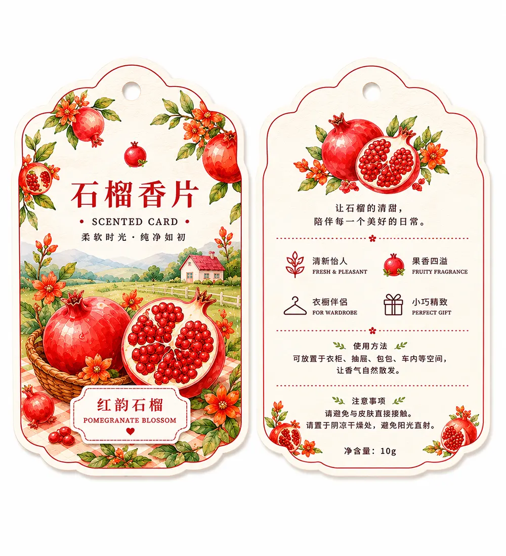 pomegranate blossom hanging air freshener