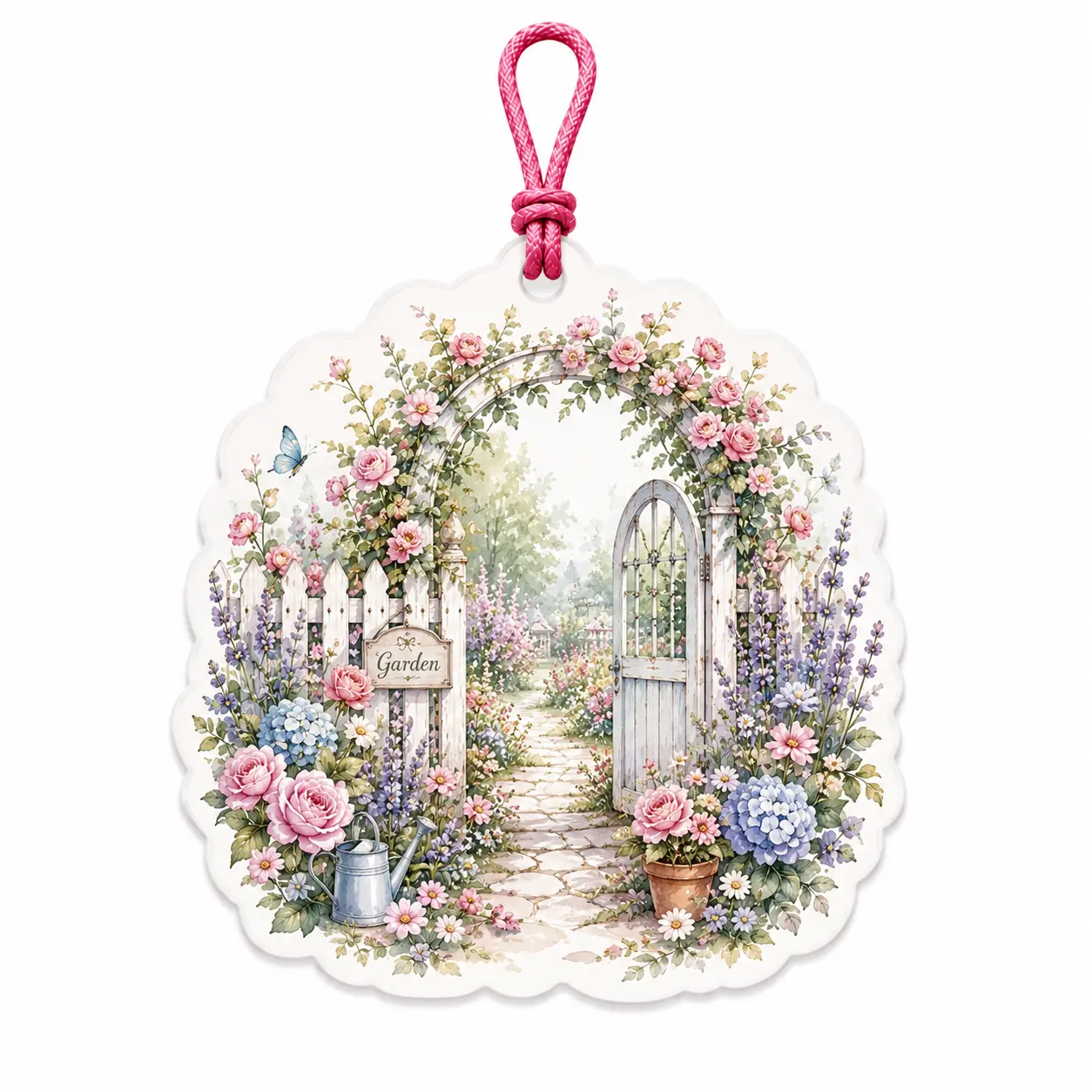 romantic garden hanging air freshener