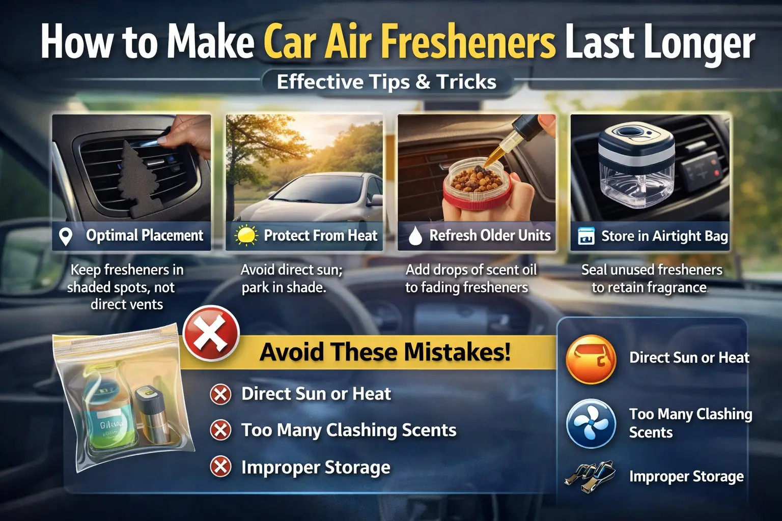 How to Make Car Air Fresheners Last Longer
